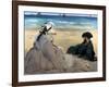 Manet: On The Beach, 1873-Edouard Manet-Framed Giclee Print