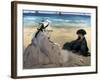 Manet: On The Beach, 1873-Edouard Manet-Framed Giclee Print