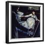 Manet Painting the Picture Repose-Luis Arcas Brauner-Framed Giclee Print