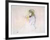 Manet's Daughter Playing the Recorder (Coloured Pencil on Paper)-Berthe Morisot-Framed Giclee Print