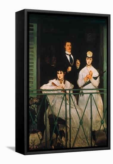 Manet: The Balcony, 1869-Edouard Manet-Framed Stretched Canvas