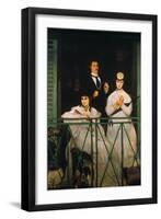 Manet: The Balcony, 1869-Edouard Manet-Framed Giclee Print