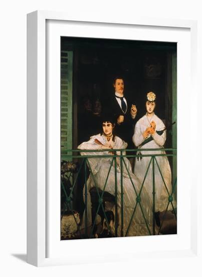 Manet: The Balcony, 1869-Edouard Manet-Framed Giclee Print