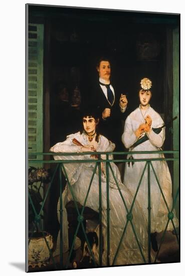 Manet: The Balcony, 1869-Edouard Manet-Mounted Giclee Print