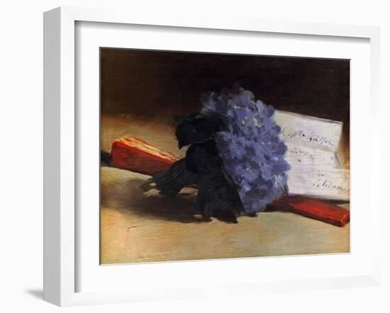 Manet: Violets, 1872-Edouard Manet-Framed Giclee Print