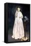 Manet: Woman & Parrot-Edouard Manet-Framed Stretched Canvas