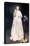 Manet: Woman & Parrot-Edouard Manet-Stretched Canvas
