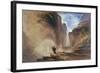 Manfred and the Witch of the Alps, 1837-John Martin-Framed Giclee Print