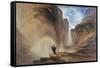 Manfred and the Witch of the Alps, 1837-John Martin-Framed Stretched Canvas