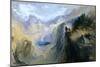 Manfred on the Jungfrau, 1837 (W/C on Paper)-John Martin-Mounted Giclee Print