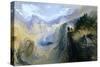 Manfred on the Jungfrau, 1837 (W/C on Paper)-John Martin-Stretched Canvas