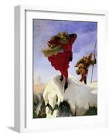 Manfred on the Jungfrau, 1840-61-Ford Madox Brown-Framed Giclee Print