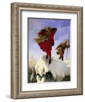 Manfred on the Jungfrau, 1840-61-Ford Madox Brown-Framed Giclee Print