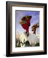 Manfred on the Jungfrau, 1840-61-Ford Madox Brown-Framed Giclee Print