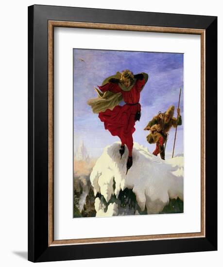 Manfred on the Jungfrau, 1840-61-Ford Madox Brown-Framed Giclee Print