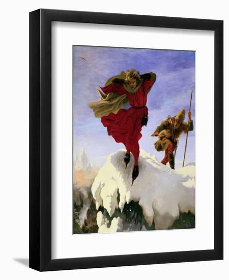 Manfred on the Jungfrau, 1840-61-Ford Madox Brown-Framed Premium Giclee Print