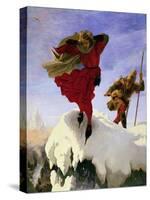 Manfred on the Jungfrau, 1840-61-Ford Madox Brown-Stretched Canvas