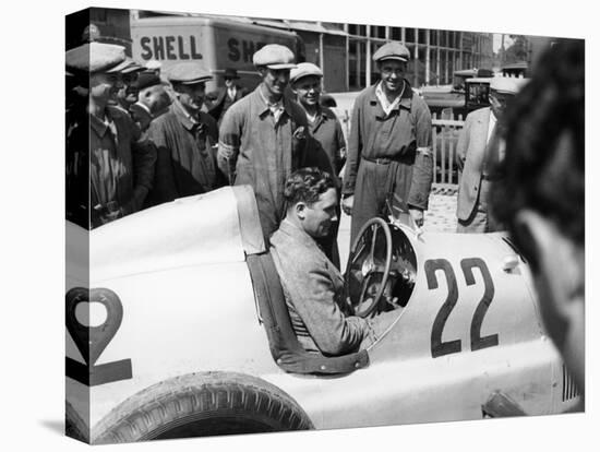 Manfred Von Brauchitsch in a Mercedes-Benz, French Grand Prix, Montlhéry, 1934-null-Stretched Canvas