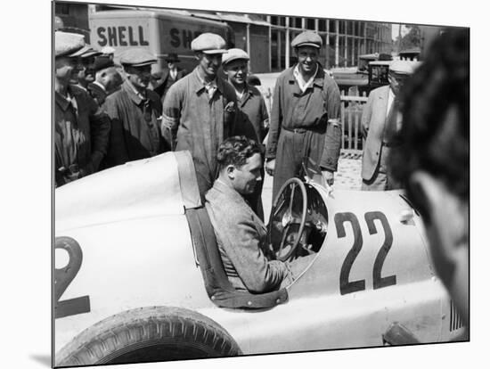 Manfred Von Brauchitsch in a Mercedes-Benz, French Grand Prix, Montlhéry, 1934-null-Mounted Photographic Print