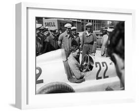 Manfred Von Brauchitsch in a Mercedes-Benz, French Grand Prix, Montlhéry, 1934-null-Framed Photographic Print