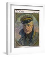 Manfred Von Richthofen German Aviator-Karl Bauer-Framed Photographic Print