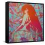 Manga 3-Abstract Graffiti-Framed Stretched Canvas