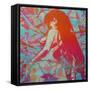 Manga 3-Abstract Graffiti-Framed Stretched Canvas