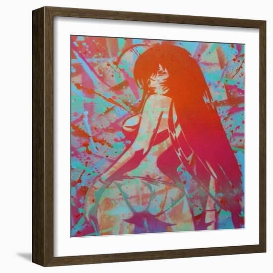 Manga 3-Abstract Graffiti-Framed Giclee Print