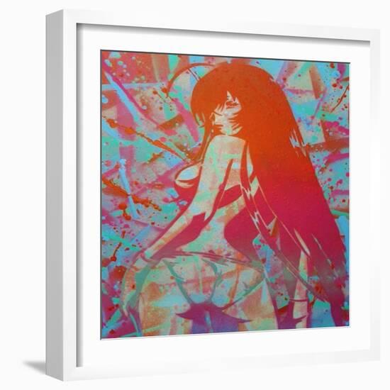 Manga 3-Abstract Graffiti-Framed Giclee Print