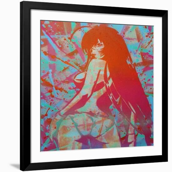 Manga 3-Abstract Graffiti-Framed Giclee Print