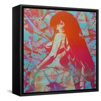 Manga 3-Abstract Graffiti-Framed Stretched Canvas