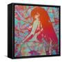 Manga 3-Abstract Graffiti-Framed Stretched Canvas