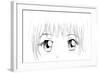 Manga Eyes-yienkeat-Framed Art Print