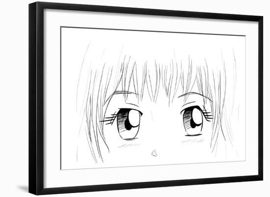 Manga Eyes-yienkeat-Framed Art Print