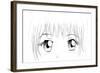 Manga Eyes-yienkeat-Framed Art Print