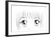 Manga Eyes-yienkeat-Framed Art Print