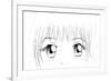 Manga Eyes-yienkeat-Framed Art Print