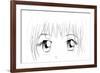 Manga Eyes-yienkeat-Framed Art Print