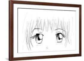 Manga Eyes-yienkeat-Framed Art Print