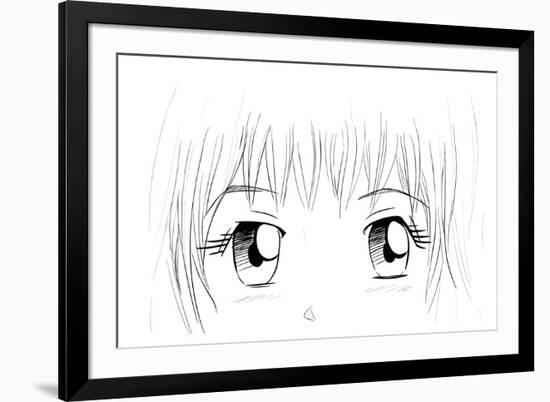 Manga Eyes-yienkeat-Framed Art Print