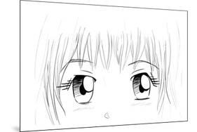 Manga Eyes-yienkeat-Mounted Art Print