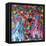 Manga-Abstract Graffiti-Framed Stretched Canvas
