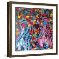 Manga-Abstract Graffiti-Framed Giclee Print