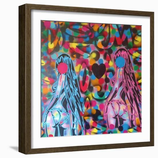 Manga-Abstract Graffiti-Framed Giclee Print