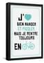 Manger, Picoler & Rentrer En Vélo-null-Framed Poster