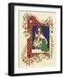 Manger Scene with Border-Crockett Collection-Framed Giclee Print