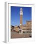 Mangia Tower Above the Piazza Del Campo in Siena, UNESCO World Heritage Site, Tuscany, Italy-Lightfoot Jeremy-Framed Photographic Print