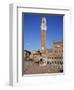 Mangia Tower Above the Piazza Del Campo in Siena, UNESCO World Heritage Site, Tuscany, Italy-Lightfoot Jeremy-Framed Photographic Print