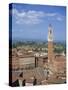 Mangia Tower and Buildings around the Piazza Del Campo in Siena, Tuscany, Italy-Lightfoot Jeremy-Stretched Canvas