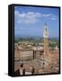 Mangia Tower and Buildings around the Piazza Del Campo in Siena, Tuscany, Italy-Lightfoot Jeremy-Framed Stretched Canvas